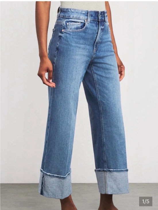 PAIGE Denim - PAIGE Sasha Ankle Wide-Leg Cuff Jeans